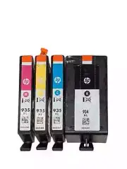 4pk Genuine HP 934XL High Yield Black & 935XL Color OfficeJet 6820 6835 6830