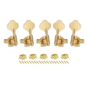 3L2R Gold Vintage Open Style 5-strings Bass Tuning Pegs Tuners Machines Heads