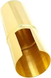VINTORKY Saxophone Head Covers Jazz Sax Cap Covers Mouthpiece Tenor Instrument Covers Alto Saxophone Reed Cap for Saxophone Baritone Saxophone Replacement Cap Saxophone Reeds Brass Golden