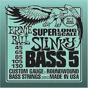 Ernie Ball Bass 5 Slinky Super Long Scale Electric Bass Strings - 45-130 Gauge