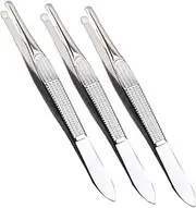 LIFKOME 3Pcs Professional Eyebrow Tweezers for Facial Hair Removal Ergonomic Grip Tweezers for Women Precision Grooming Tool for Eyebrows and Hair Trimming