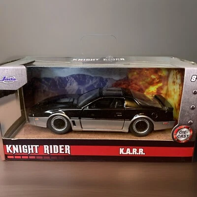 Jada Toys Knight Rider Black & Silver Die Cast K.A.R.R. with Light 1:32 Scale