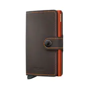 Secrid Mini Wallet Matte Truffle & Orange