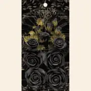 GRAPHIC 45 "PHOTOGENIC BLACK" ROSE BOUQUET COLLECTION FLOWERS SCRAPJACK'S PLACE