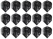 5 New Sets Harrows Rage No. 6 Standard Dart Flights – Ships W/ Tracking - Silver