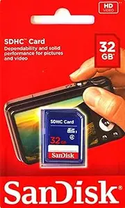 SanDisk SD Card 4GB 8GB 16GB 32GB 64GB 128GB 256GB Memory Cards for Camera Photo High Resolution Video Recording DSLR 4K Professional Storage (32GB SD Card Class4)