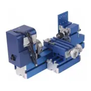 Mini Motorized Lathe Machine 24W DIY Tool Metal Woodworking Hobby Model Making