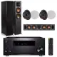 【ONKYO】TX-RZ50+R-625FA+R-34C+CS-16CII(9.2聲道環繞擴大機+主喇叭+中置+嵌入式喇叭二對)