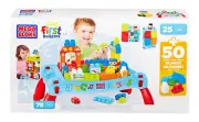 Mega Bloks First Builders Build 'n Learn Table Plus Bonus Play Set RARE!