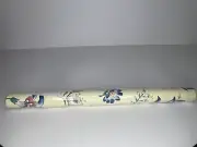Waverly Wall Paper Double Roll Jacobean Yellow Floral Pastel #554007 27" X 27'