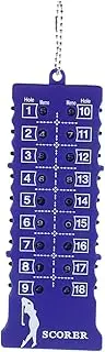BESPORTBLE Compact Golf Score Counter 18 Holes Scoreboard Portable Stroke Counter for Golfers Sturdy Plastic Essential Tournament Accessory