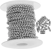 TOKIDNY Electroplated Iron Bead Chain Stainless Steel Ball Beaded Chain Flower Pot Chains Signs Hanging Chain Necklace Bead Chain Metal Chain Necklace Chain Jewelry Beaded Ball Pull Chain