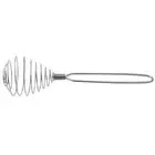 1X(Spring Coil Wire Whisk Hand Mixer Blender Egg Beater Stainless Steel2772