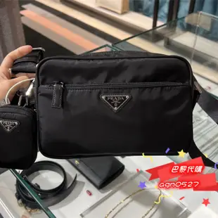 【巴黎代購】PRADA 普拉達相機包 尼龍掛肩袋 1BC167 肩背包 斜背包 側背包 單肩包 斜挎包帆布包男包