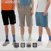 在飛比找momo購物網優惠-【Hang Ten】男裝-3M涼感鋁片抗菌抗曬運動短褲(多款