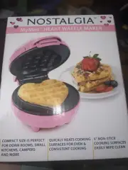 My Mini Heart Waffle Maker, Pink Gift nostalgia