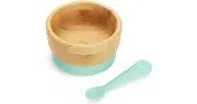 Munchkin Bambou Suction Bowl & Spoon Set of Cutlery for Babies 6 Months+