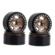 DJX CNC Alu 1.9" beadlock Wheels Fit 1.9 Inch Crawler Tires for 1/10 RC