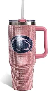 The Memory Company | Licensed NCAA 40oz Pink Bling Game Day Tumbler,Auburn University