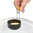 2pcs Collapsible Non Stick Egg Mould Egg Cooker Cups Egg Poacher with Oil Brush