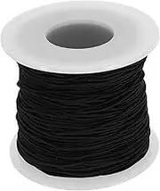 COMNESTBI String Rubber Jewelry Making Cord Black Jewelry Thread Cord for Knot Jewelry Ropes Polyester