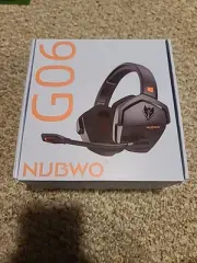 NUBWO G06 Dual Wireless Gaming Headset with Microphone for PS5, PS4, PC - 23ms L