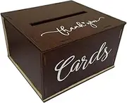 Garende Wedding Card Box Money Gift Box Organizer Table Wooden Card Holder with Slot for Centerpiece Bridal Shower Keepsake Display