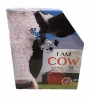 I Am Cow 300 Piece Puzzle Comes w Booklet & Poster Cow Head Puzzle NEW OPEN BOX