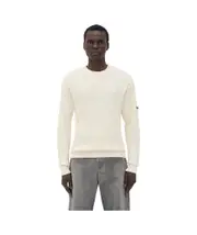 Bottega Veneta Drop Shoulder Knitted Jumper Pigeon/Chalk