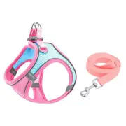 Breathable Reflective Pet Chest Strap Vest With Traction Rope Xxxs