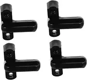 HOMOCONO 4pcs Shaped Zinc Alloy Security Locks for Windows and Doors Durable Sash Blockers with Fixing Screws Enhanced Home Safety Accessory for Upvc Frames