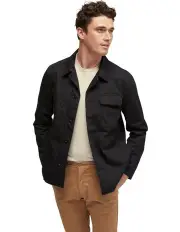 [Oxford] Griffin Overshirt in Black