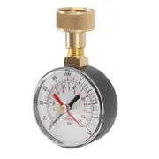 Water Pressure Gauge 0 to 200Psi Universal Water Pressure Test Gauge with 3/4 Female Hose Thread fo As Shown