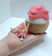 Sugar Rush Mini Dragon with Egg 3d printed articulated fidget sensory Toy gift