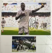 VINICIUS JUNIOR Signed Photo 8x12 VINI Real Madrid Buy Genuine COA