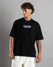 [Lee] Lee Men's Independence Baggy T-Shirt in Black Size Small S Black