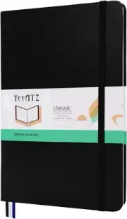 Hardcover Notebook Blank Journal Sketchbook for Drawing, Thick Paper Black
