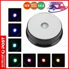 Crystal Glass Multicolor LED Base Battery Electric Light Up Display Stand Base