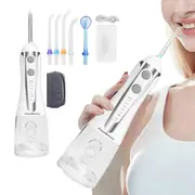Cordless Oral Irrigator 5 Modes Portable Rechargeable Electric Ultrasonic Teeth Cleaner Water Flosser