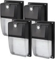 18W LED Wall Pack Light with Dusk-To-Dawn Photocell, 2160LM 5000K Daylight Wall