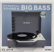 Victrola Re-Spin Sustainable Bluetooth Suitcase Record Player - Gray