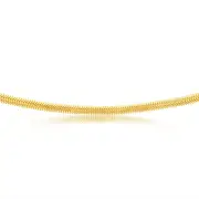 Sterling Silver Gold Plated Bolt Ring Cashmere 50cm Chain