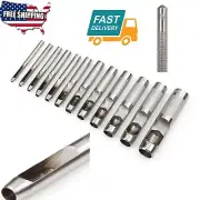 12-Piece Set Home Garden Workshop Hand Tools Part Hole Punches Hollow Punch Fits