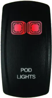 DragonFire Racing 522615 Lighted On/Off Switch - Red