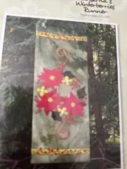 Wooly Lady Poinsettia Winterberries Applique Pattern Instructions Material List