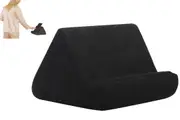 Tablet Holder Multi Angle Lazy Holder Stand with 2 Pockets for Bed Desk-Black