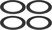 uxcell Goof Rings for 6/8 Inch Recessed Can Lighting Down Light, 4 Pcs Metal Goof Trim Rings Cover, Outer Diameter 8.66-inch, Inner Diameter 6.29-inch, Matte Finish Black, Flush Mount