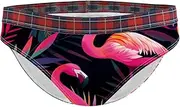 [FNETJXF] Womens Underwear, Underwear for Women, Soft Strench Ladies Underwear, Modern Tropical Plants Flowers Leaves Flamingo
