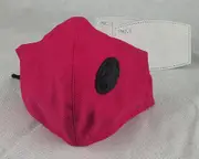 Face Mask Reusable Cotton Cloth Fabric W/ 2 Pm2.5 Perfect Fit Adjustable Pink