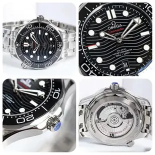 二手全新Omega歐米茄海馬系類 男士腕錶 機械錶 水鬼 時尚百搭 歐米茄手錶 瑞士機械錶 商務錶 藍色黑色白色灰色